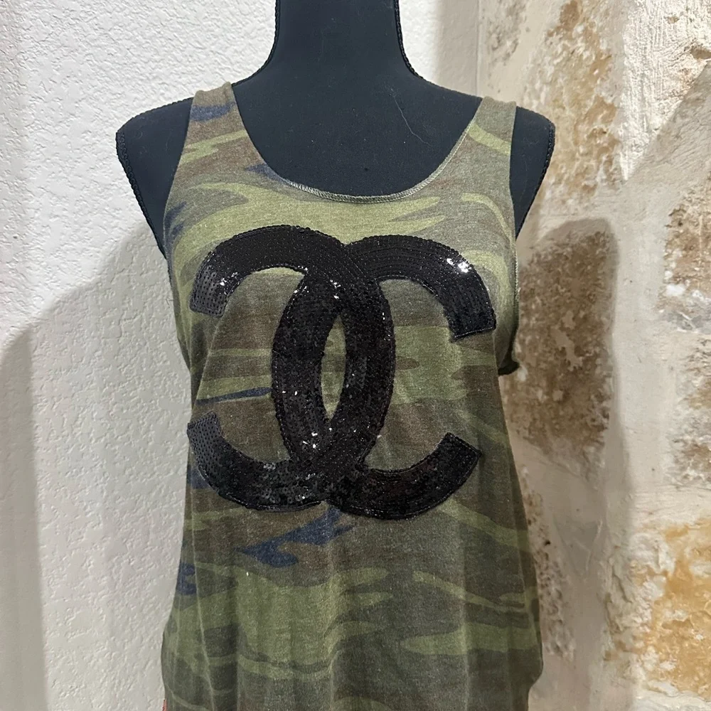 Camo colored tank top - Picture 1 of 3